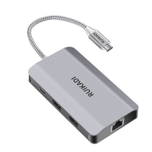 White 5 in 1 Docking Station